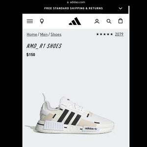 ADIDAS NMD R1  LIKE NEW! Size 6 Womens (Equivalent to Mens size 5)